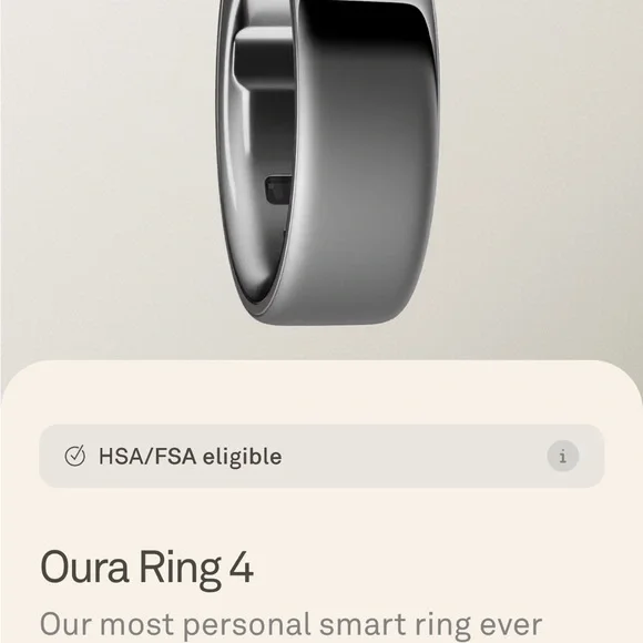 Oura Ring gen 4- Silver size 7 - Picture 6 of 7
